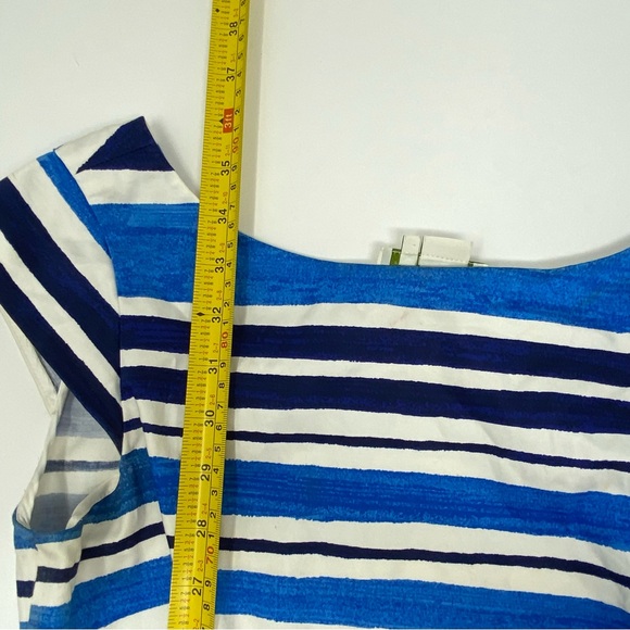 Kate Spade Blue Mariella Striped Dress Size 4 - Picture 12 of 13